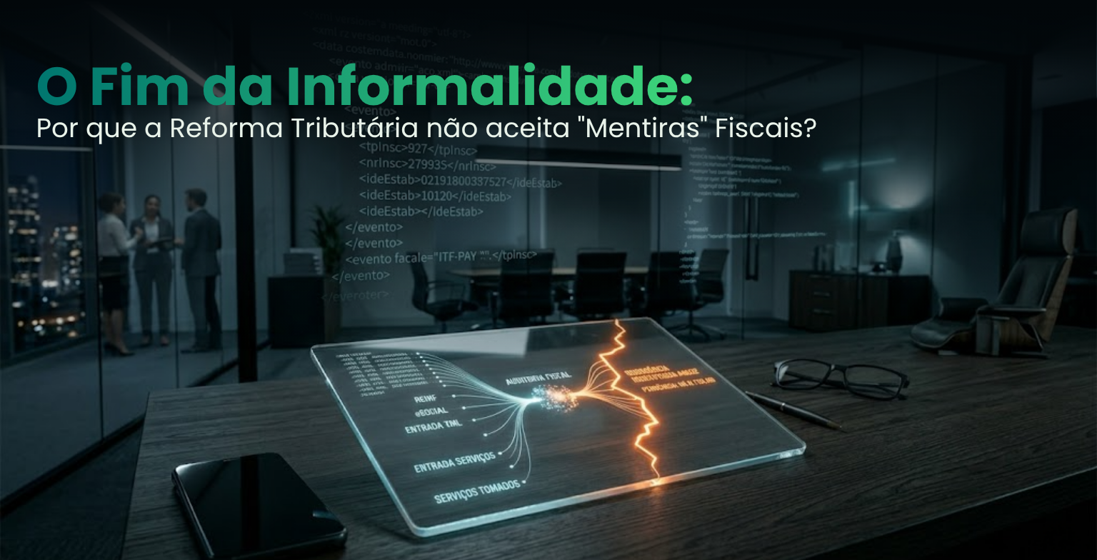 Imagem representando tecnologia fiscal e automação de notas na reforma tributária