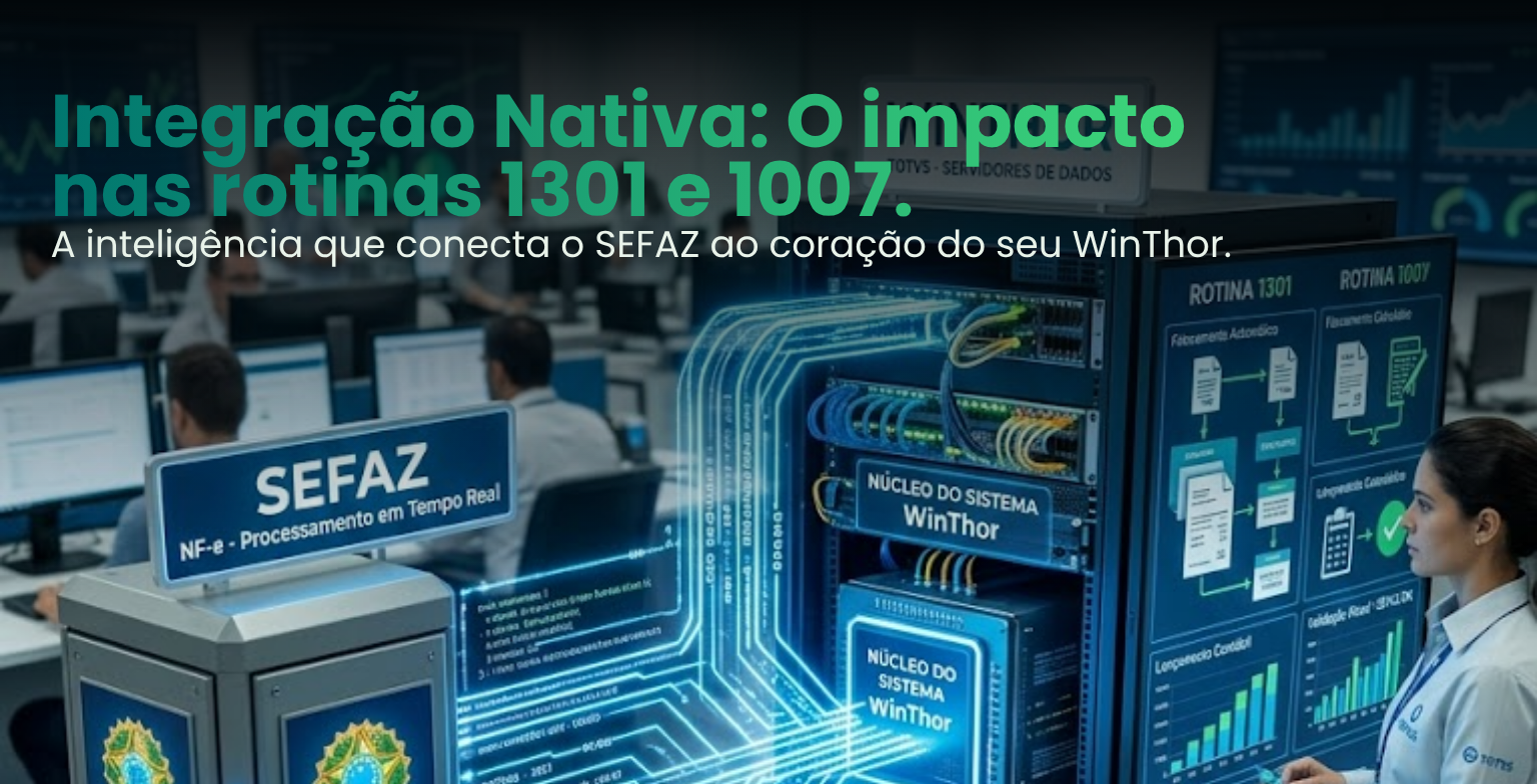 Integração nativa BS Notas com rotinas 1301 e 1007 do WinThor
